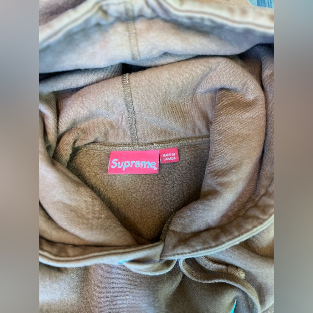 Supreme Rust Teal box logo Hoodie - Picture 5 of 6